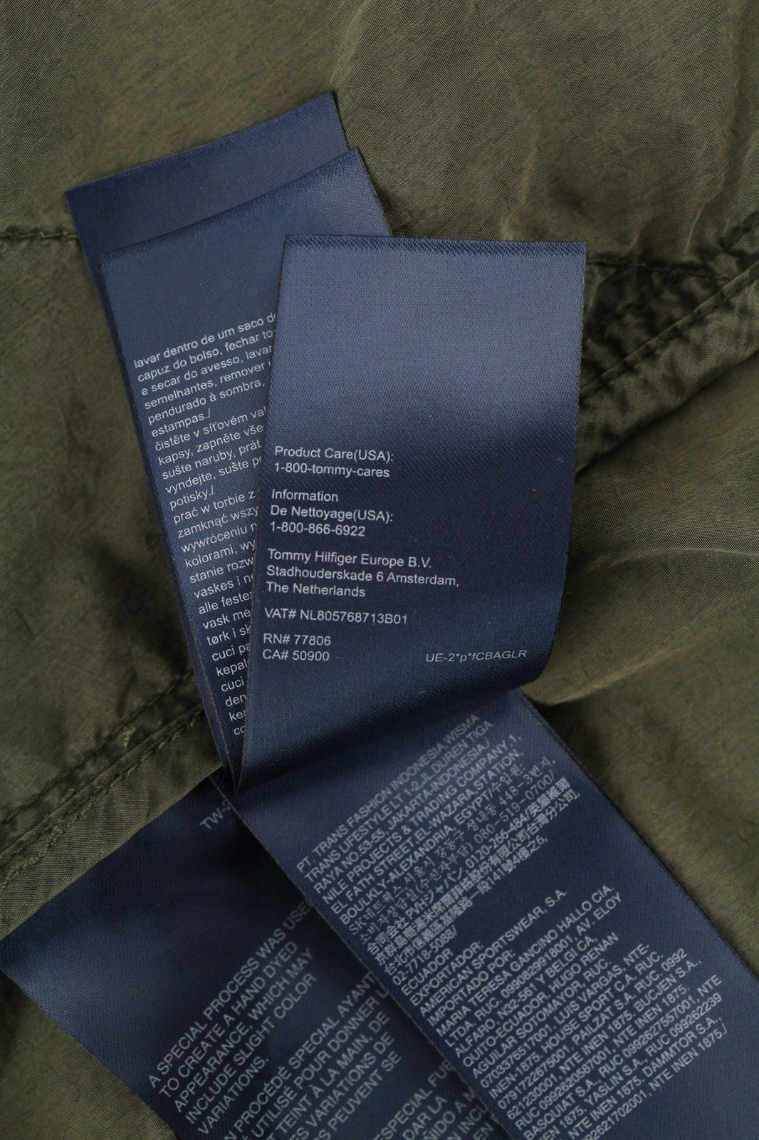 TOMMY JEANS Mens Jacket S Green Washed Zip-Up Hooded Lightweight