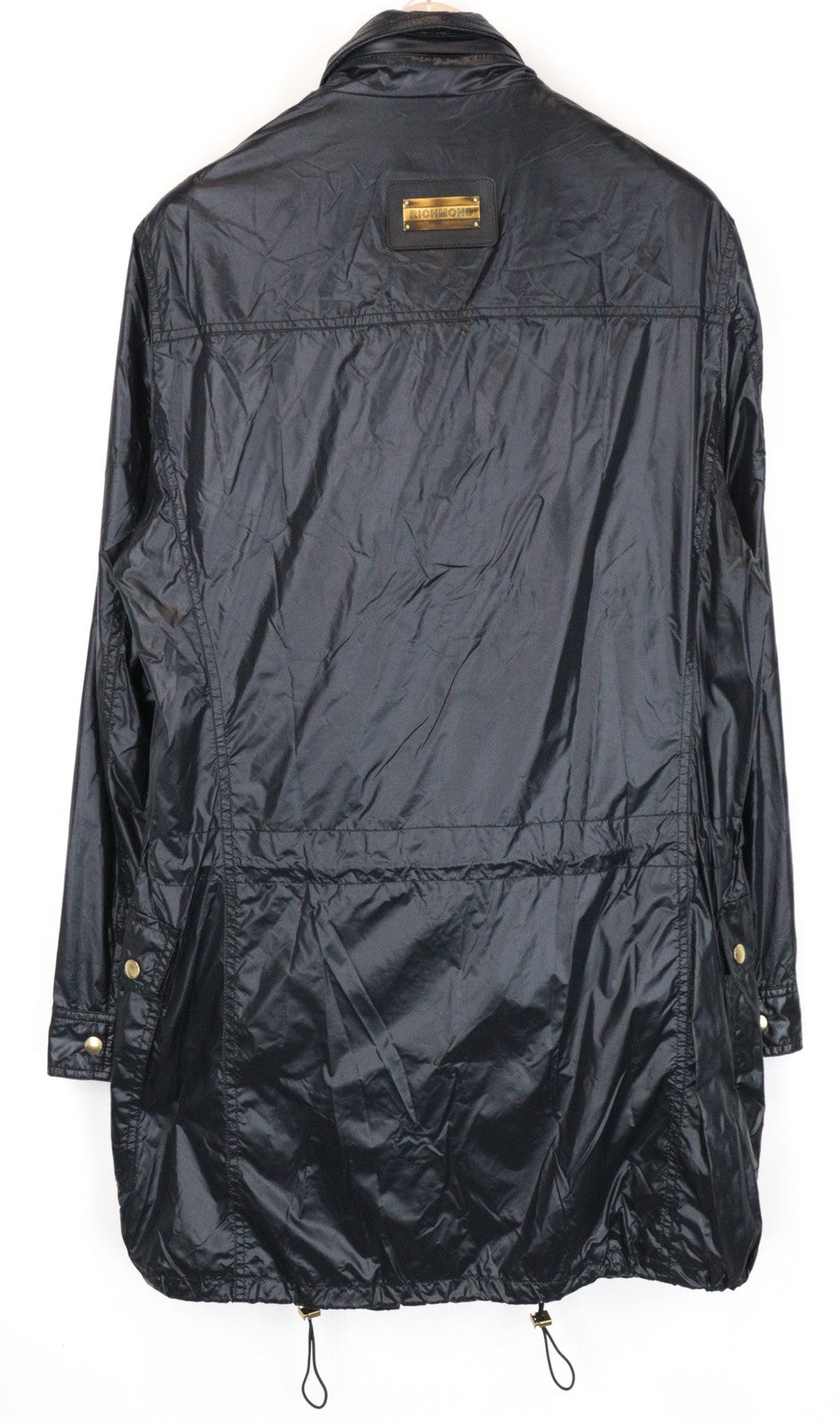 RICHMOND Men's 48 Navy Jacket with Zip Front Lightweight Single-Breasted Style