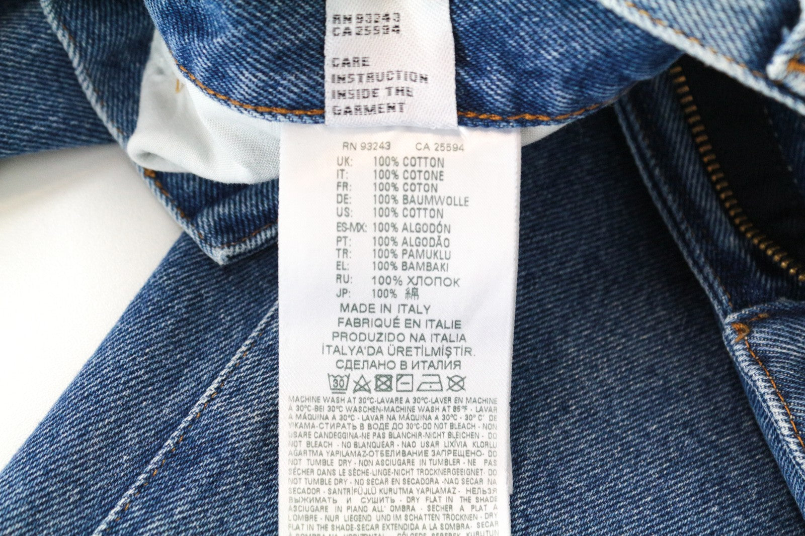 DIESEL Widee 0077V Women's W28/L30 Straight Blue Cotton Jeans with 5 Pockets