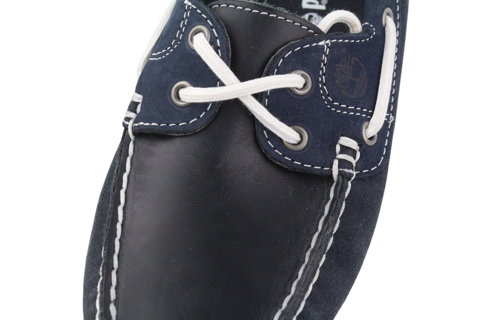 TIMBERLAND 26609 Women Shoes EU38/38.5 Dark Blue Leather Boat Slip Almond Toe