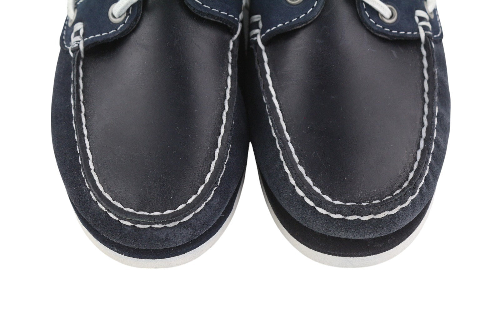 TIMBERLAND 26609 Women Shoes EU38/38.5 Dark Blue Leather Boat Slip Almond Toe