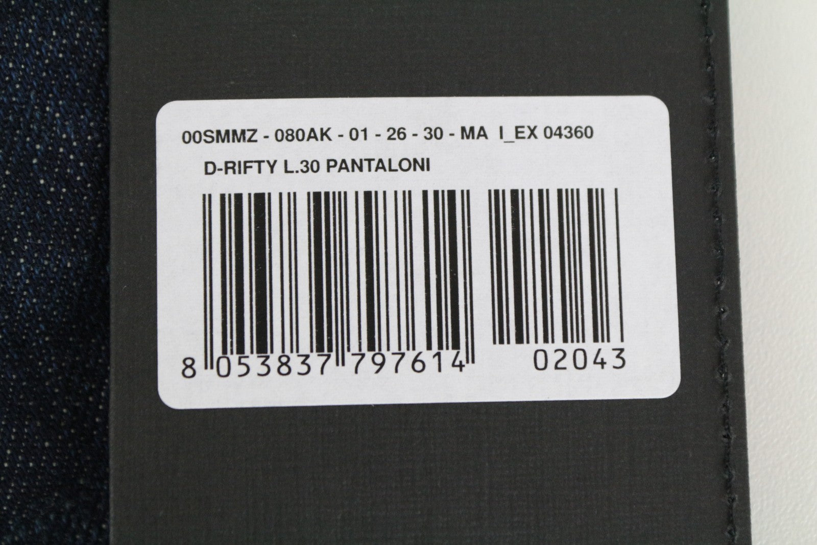 DIESEL D-Rifty 080AK Women's W26/L30 Low Waist Slim Stretch Blue Jeans