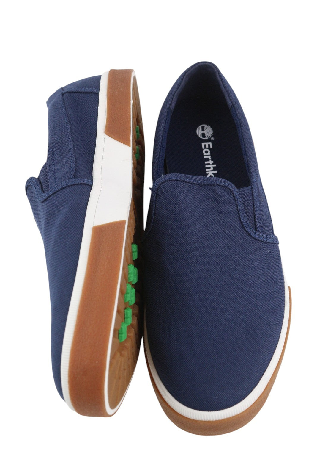 TIMBERLAND A42QY Men Shoes EU41/42 Blue Almond Toe Slip On Flats Tencel Refibra