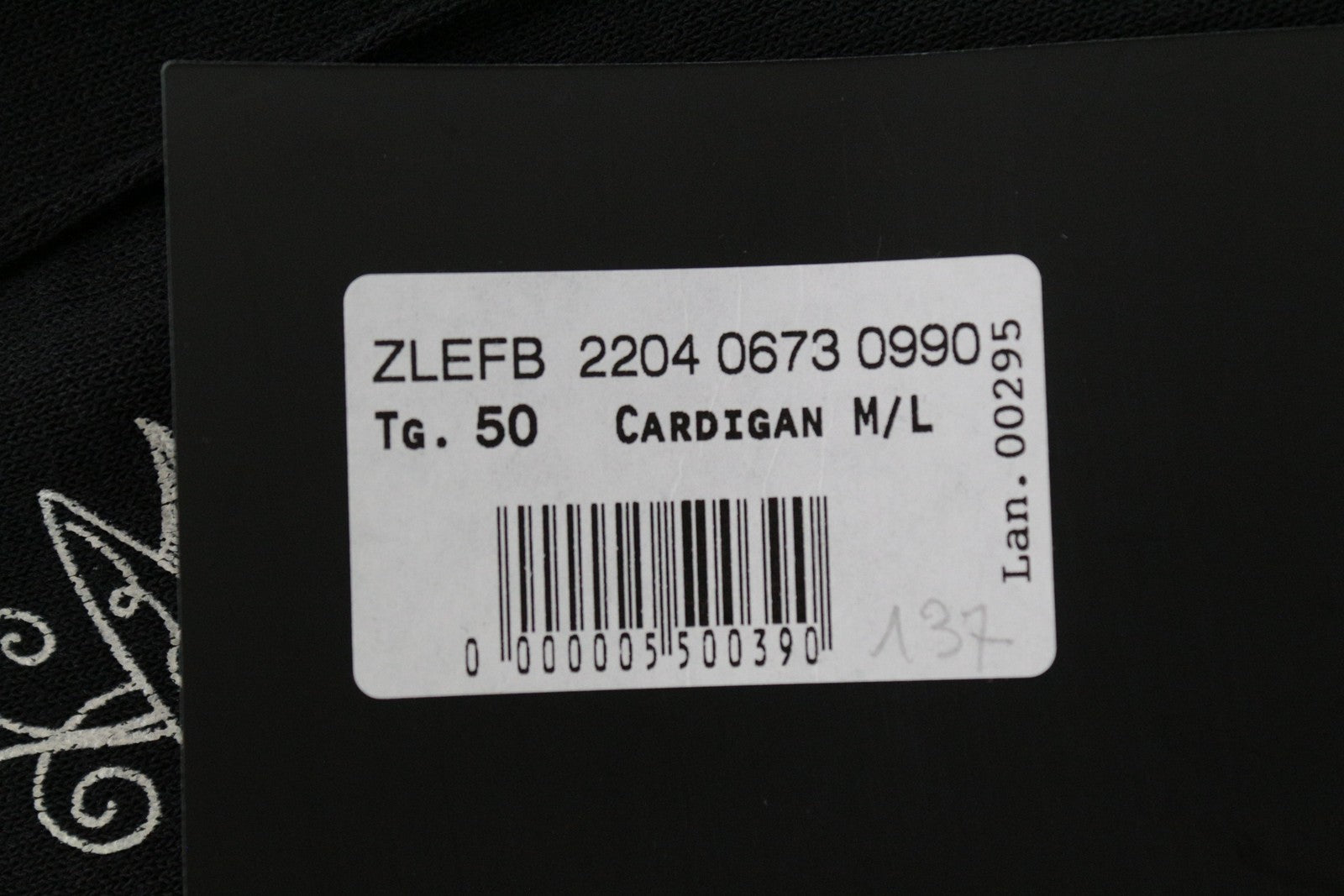 RICHMOND Men's M/L Black Hoodie Sweatshirt Cotton Blend Lightweight Long Sleeve