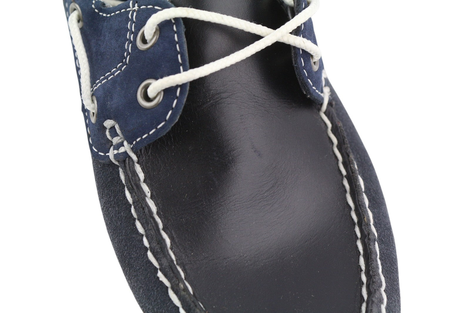 TIMBERLAND 26609 Women Shoes EU36/37 Dark Blue Leather Boat Slip On Lace Up