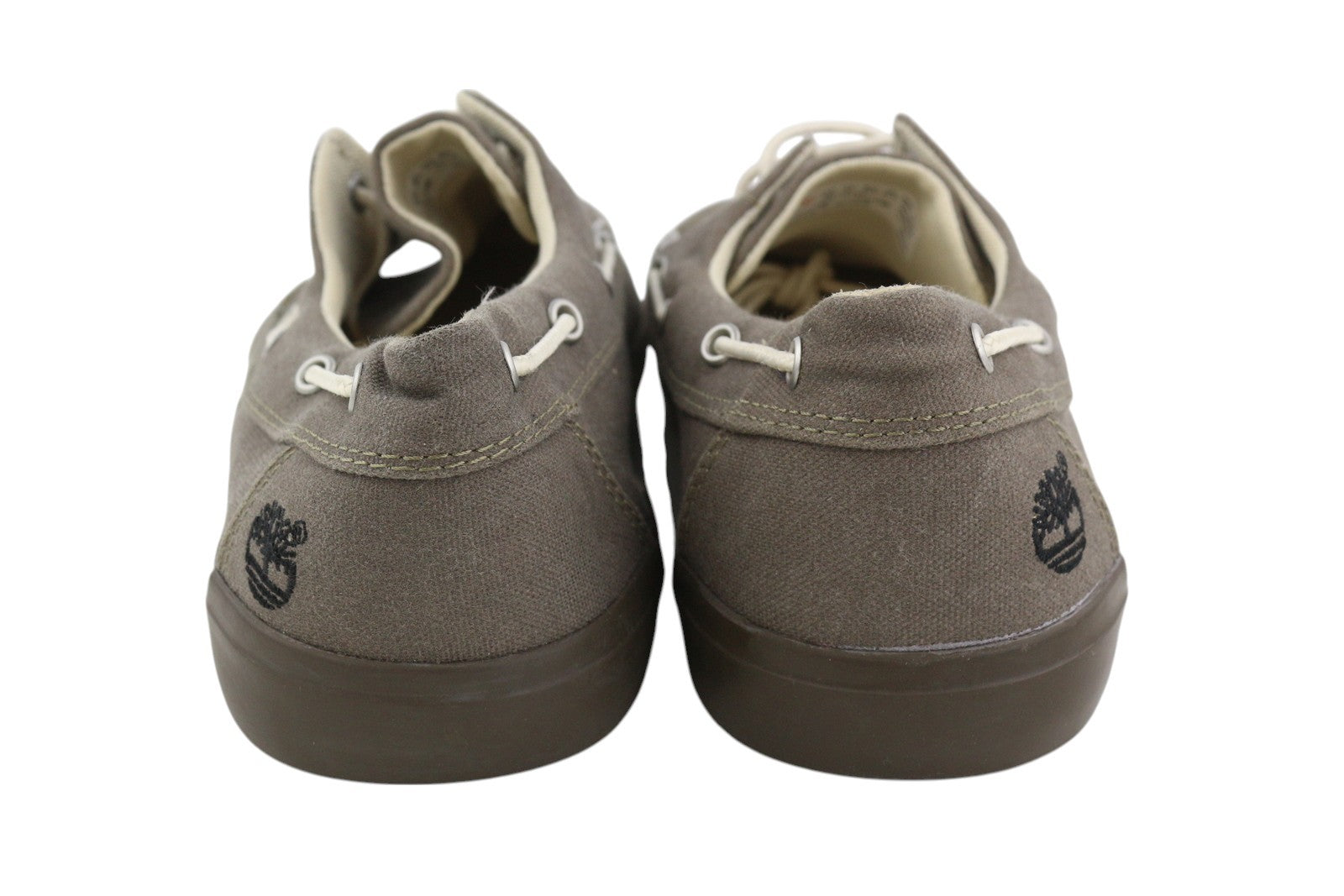 TIMBERLAND A1AYO Men Shoes EU43.5/44.5 Dark Grey Slip On Boat Almond Toe Logo