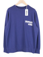 WRANGLER Men's M Purple Long Sleeve Pullover Sweatshirt Casual Pure Cotton Tee