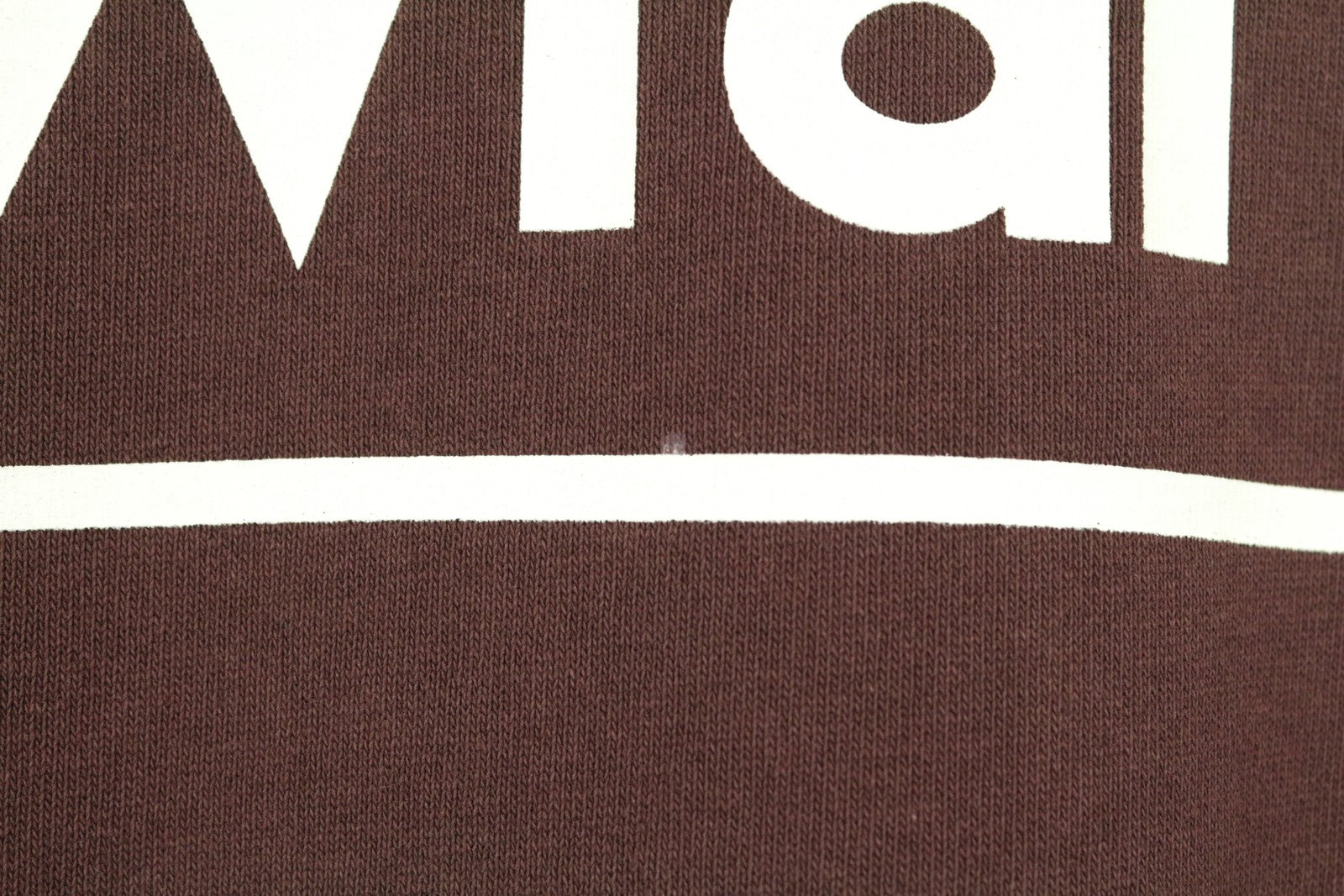 WRANGLER Men's M Brown Long Sleeve Pullover with Printed Logo Cotton Sweatshirt