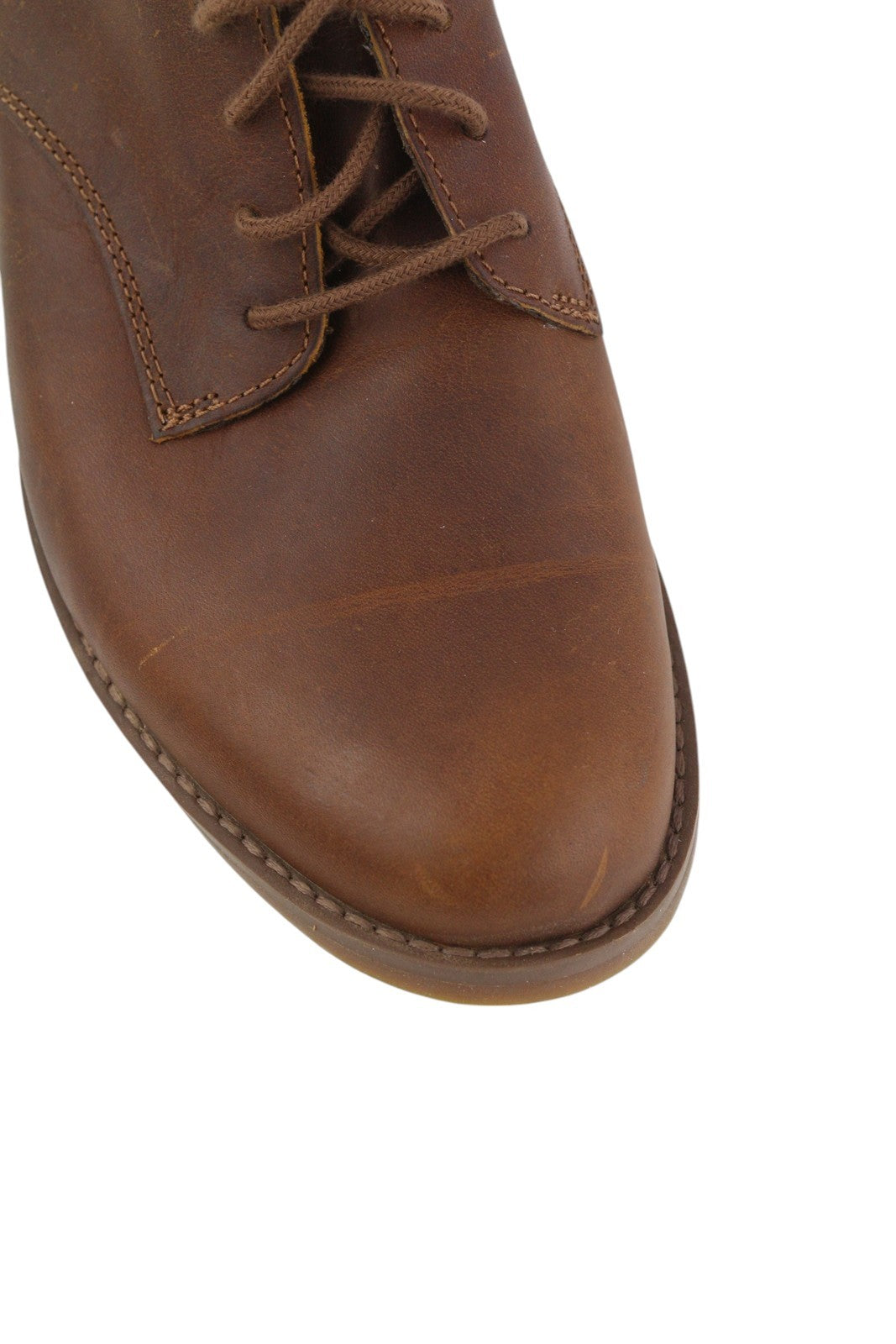 TIMBERLAND A1IE8 Women Shoes EU37.5/38 Brown Leather Low Top Lace Up Almond