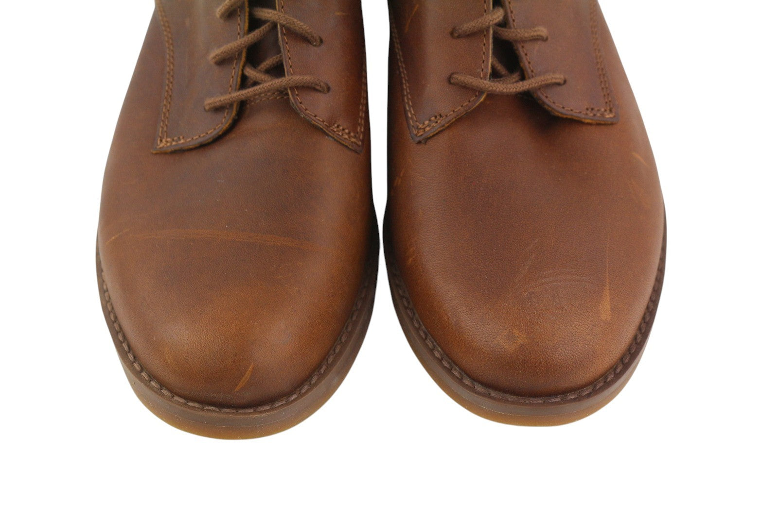 TIMBERLAND A1IE8 Women Shoes EU37.5/38 Brown Leather Low Top Lace Up Almond