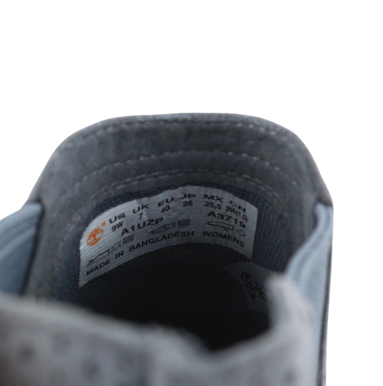 TIMBERLAND A1UZP Women Boots EU39/40 Grey Leather Almond Toe Ankle Top Hoverlite