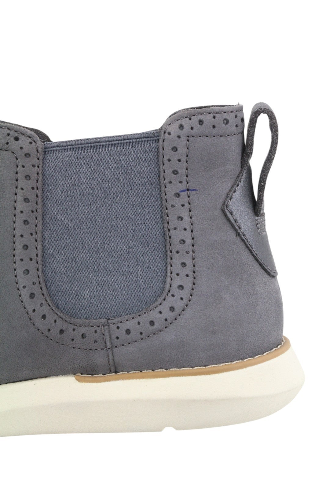 TIMBERLAND A1UZP Women Boots EU39/40 Grey Leather Almond Toe Ankle Top Hoverlite