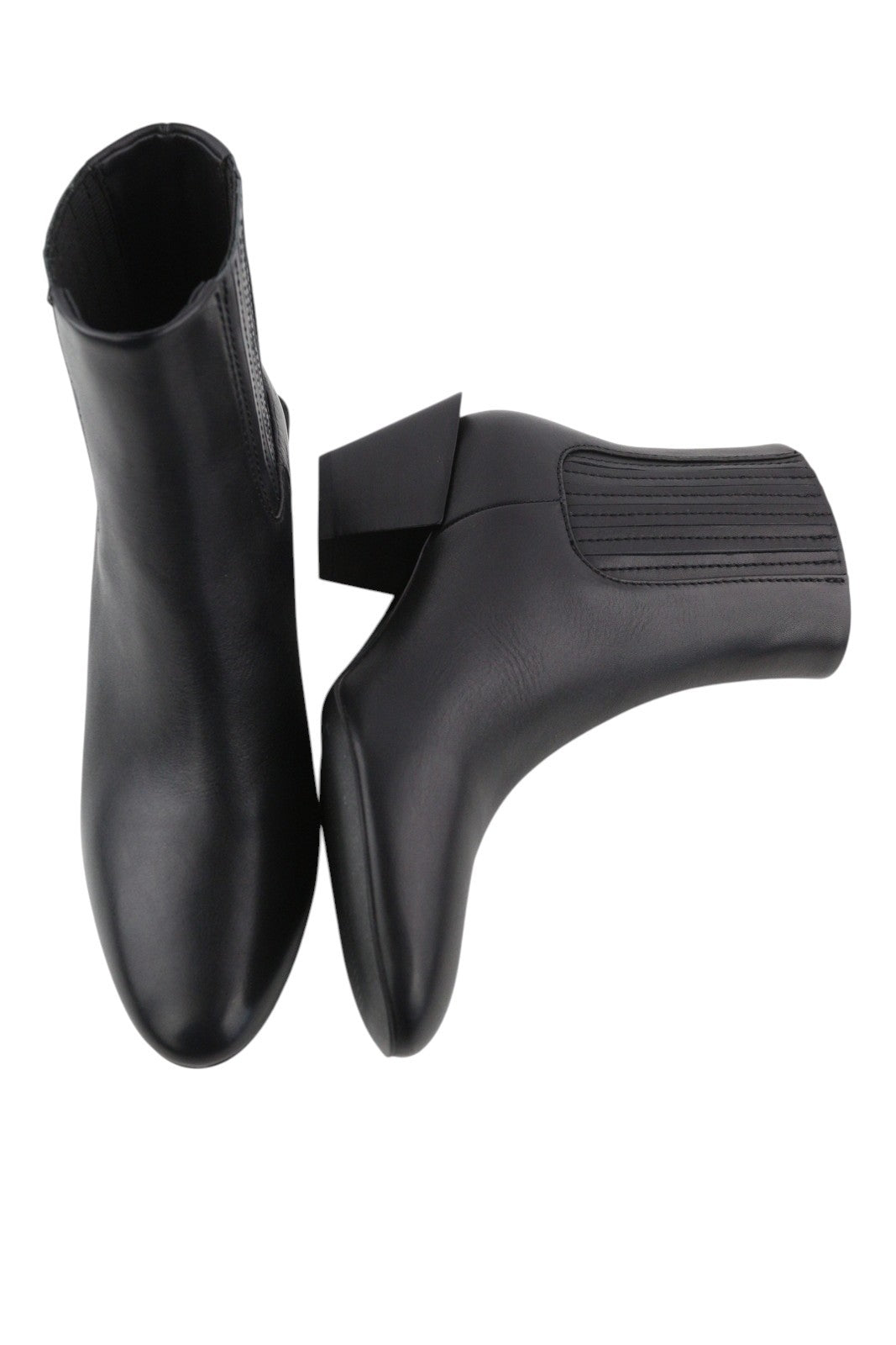 DIESEL D-Texanne CH Women Boots EU38 Black Leather Almond Toe Ankle Top RRP€290