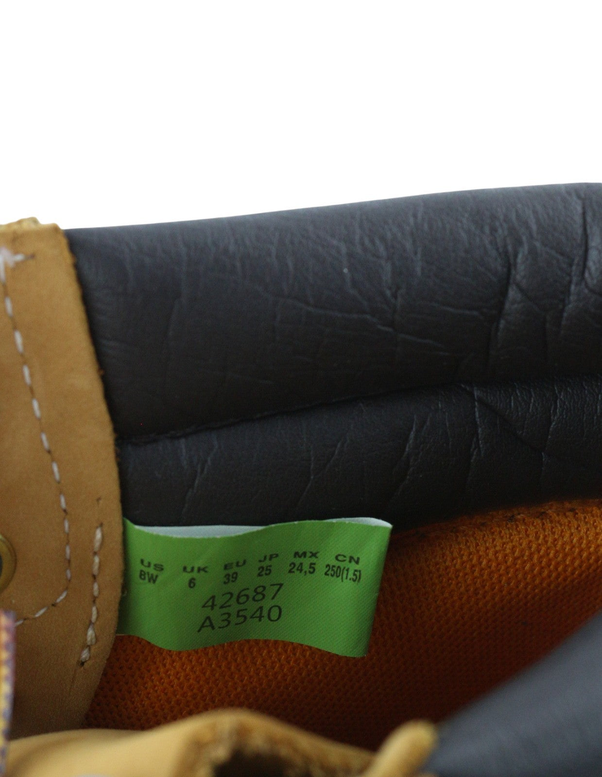 TIMBERLAND 42687 Women Boots EU39/39.5 Brown Leather Laced Ankle Top Ortholite