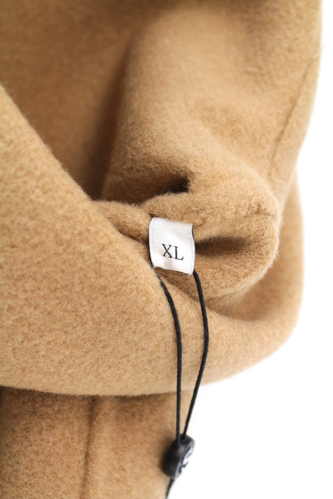 SANDRO Men's XL Brown Pure Wool Coat Belted Collared Long Sleeve Outerwear