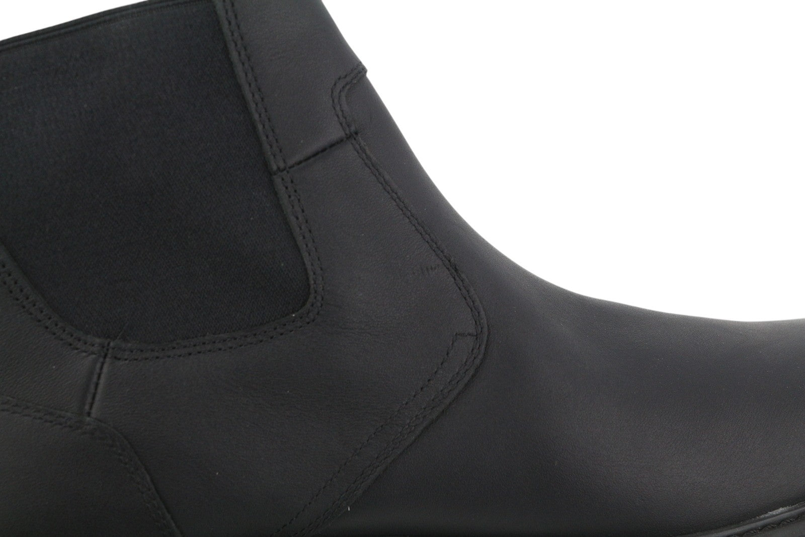 TIMBERLAND 5551R Men Boots EU45.5/46 Black Leather Chelsea Ankle Top Almond