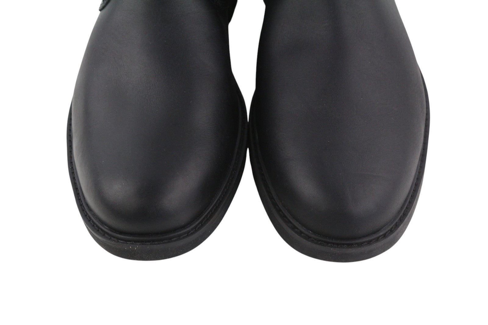 TIMBERLAND 5551R Men Boots EU45.5/46 Black Leather Chelsea Ankle Top Almond