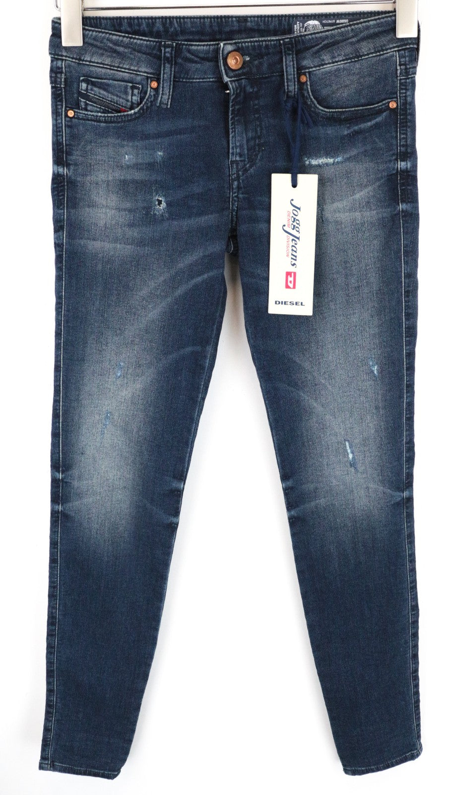 DIESEL Gracey-Ne 0686W Women's W23 Slim Blue Jogg Stretch Sweat Jeans