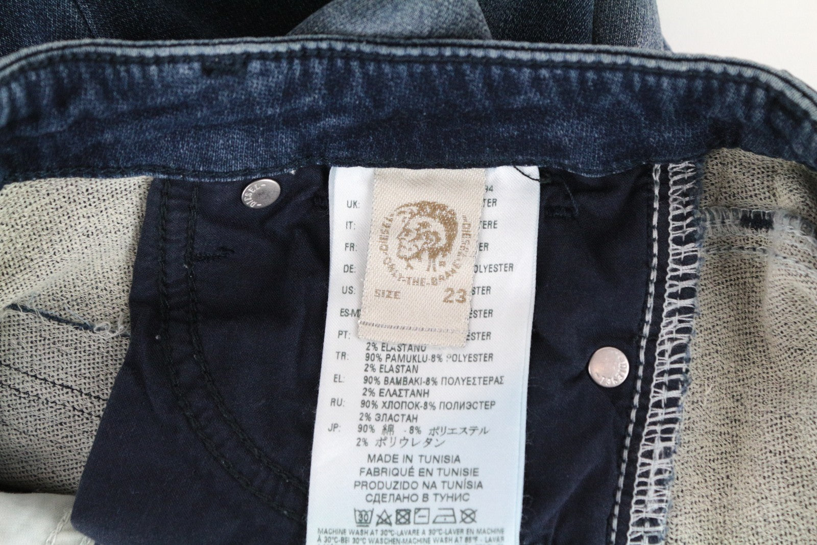 DIESEL Gracey-Ne 0686W Women's W23 Slim Blue Jogg Stretch Sweat Jeans