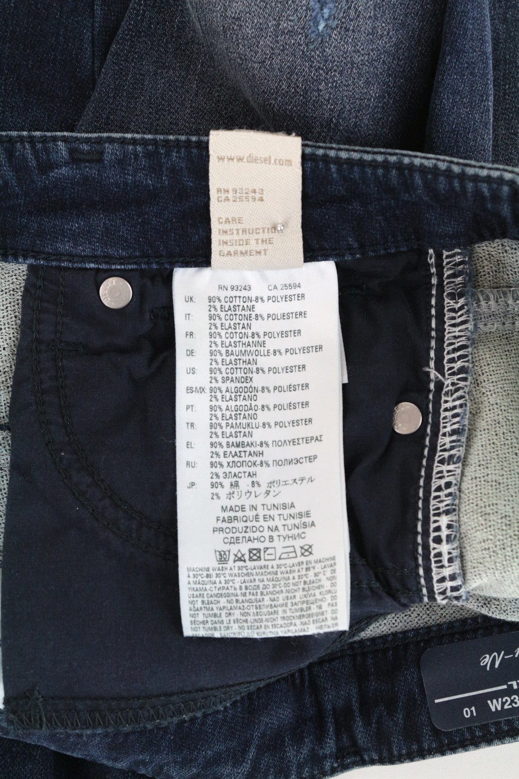 DIESEL Gracey-Ne 0686W Women's W23 Slim Blue Cotton Jogg Stretch Jeans