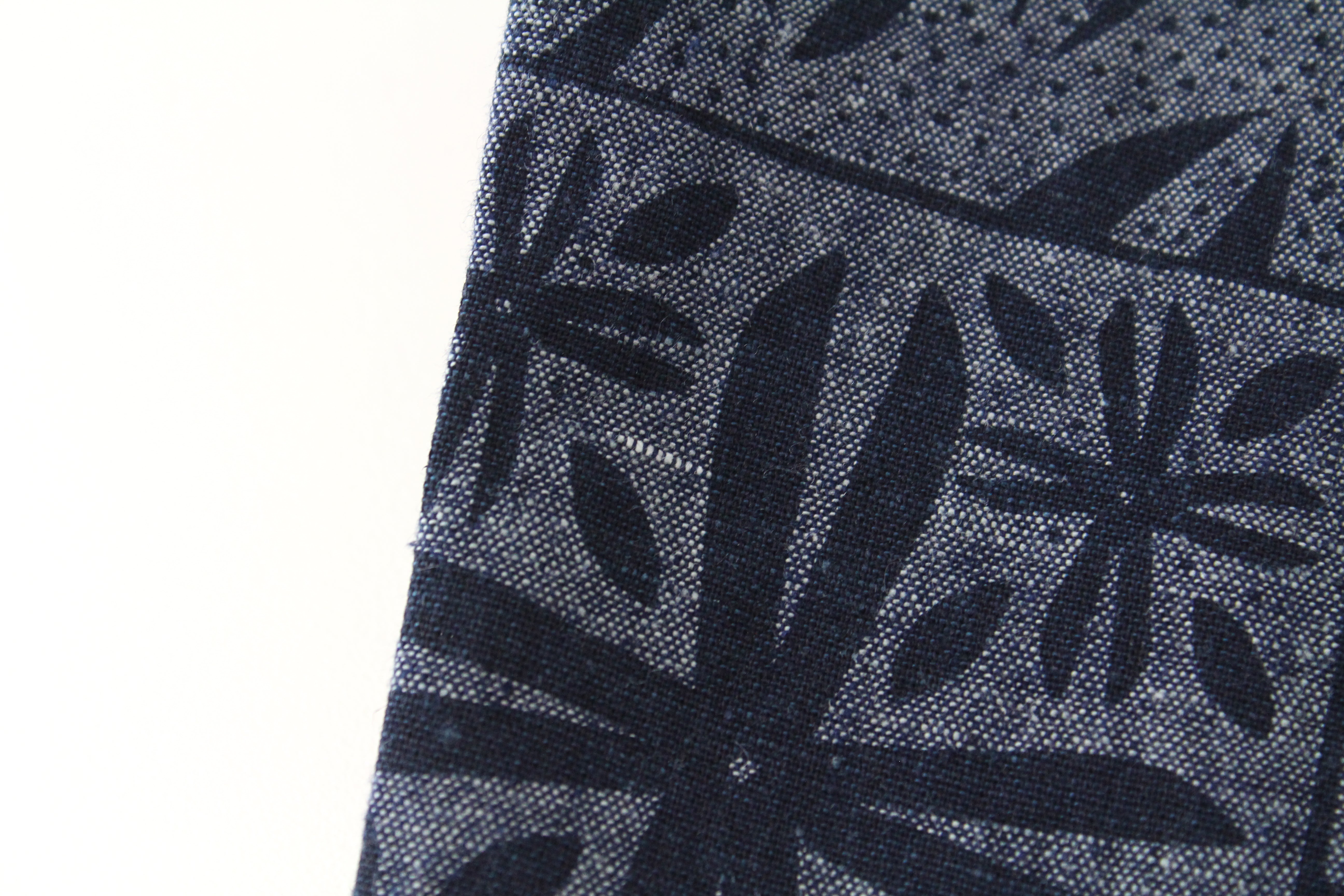 DENHAM Hga Mens Indigo Blue L Shirt Cotton  Printed  Look