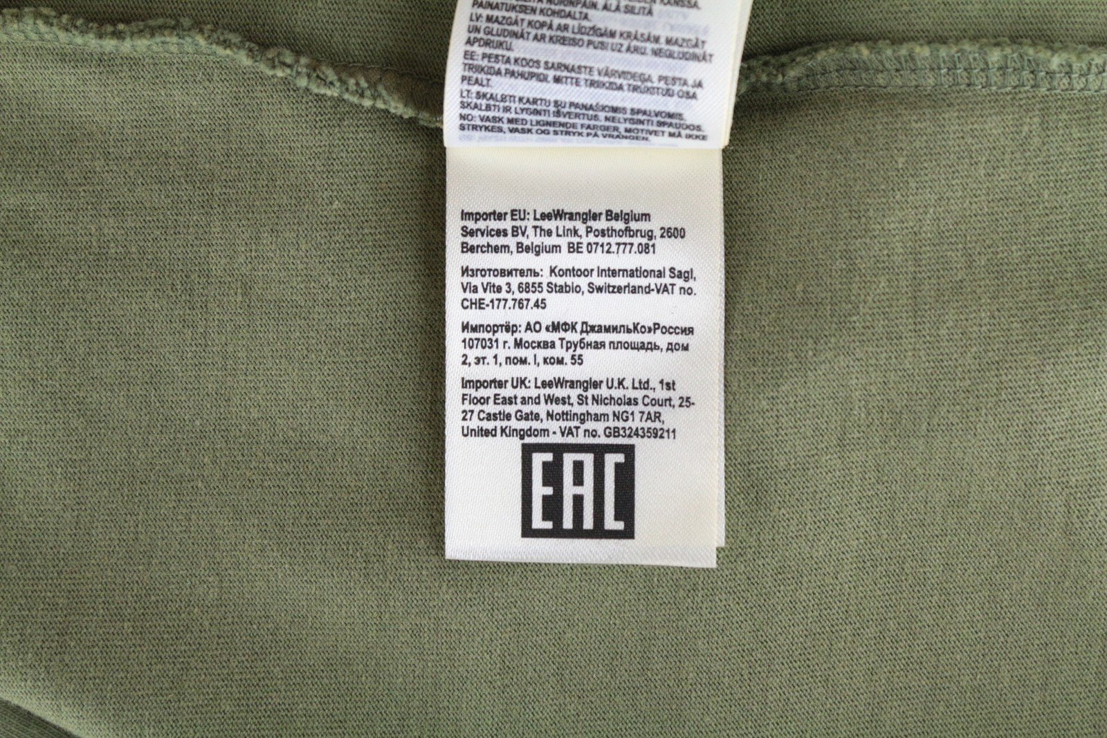 WRANGLER Men's M Green Basic T-Shirt Tee Cotton Short Sleeve Casual Fit