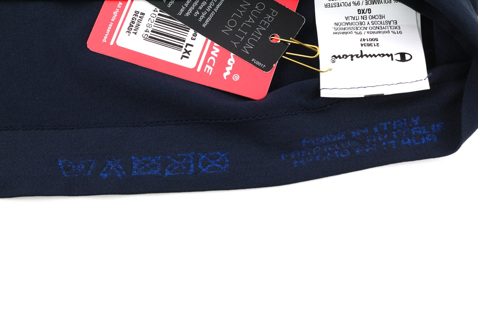 CHAMPION Mens T-Shirt L/XL Blue Sports Long Sleeve Pullover  Stretch