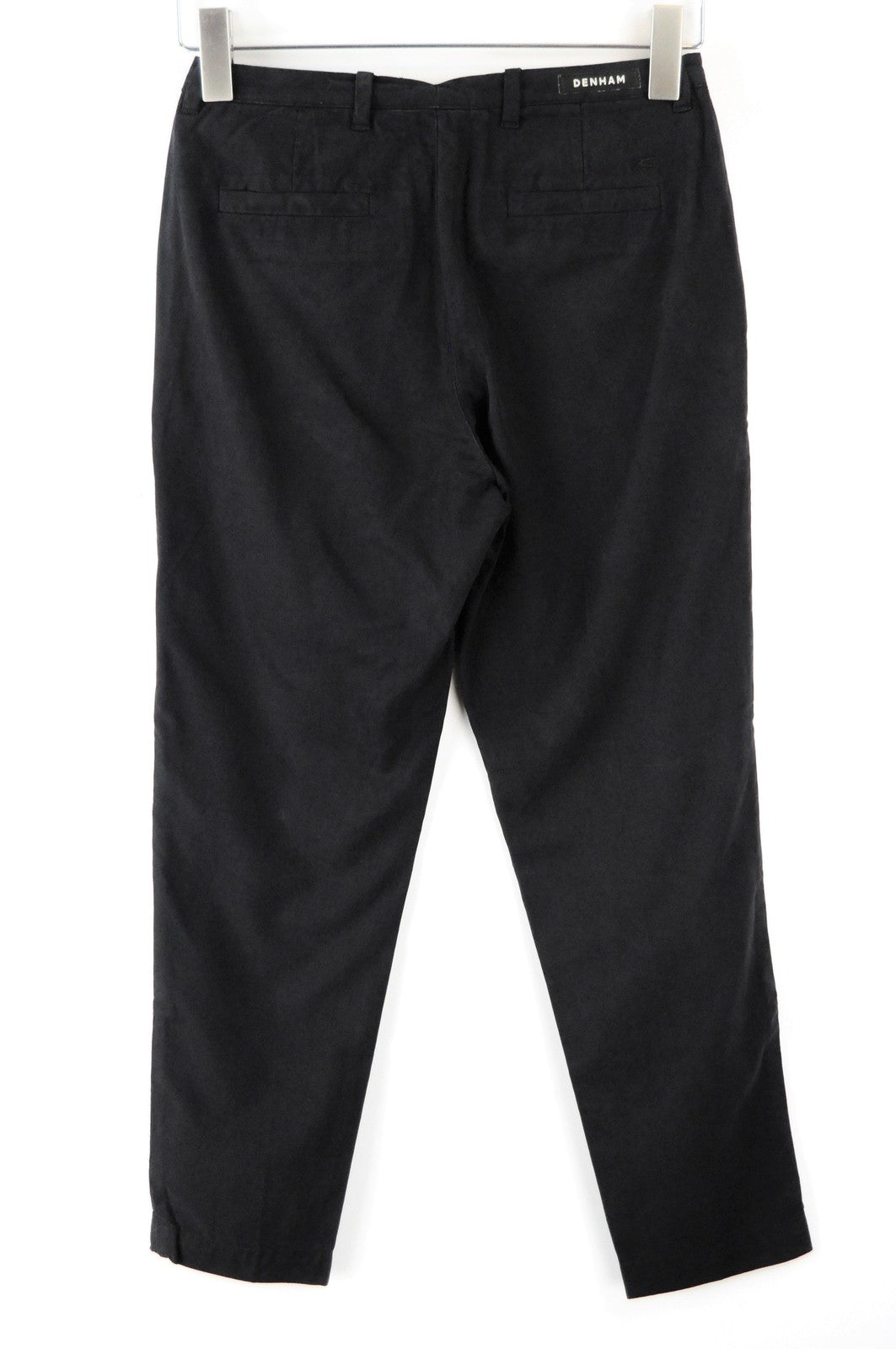 DENHAM Ocean Trousers 2XS Womens Straight  Zip-Fly Black  Pockets