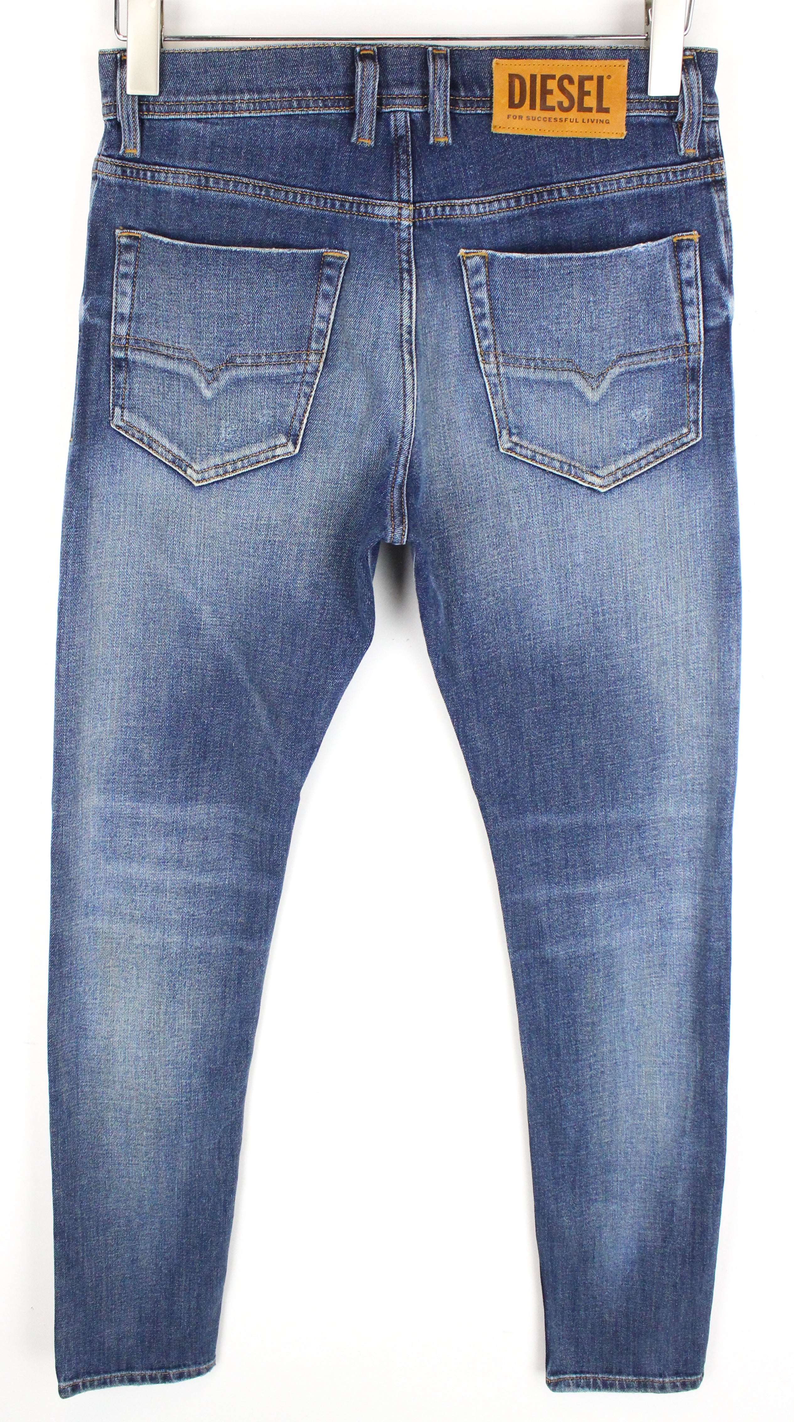 DIESEL Tepphar-X 0870H Men Jeans W26/L32 Slim Carrot Blue Cotton Stretch Wash