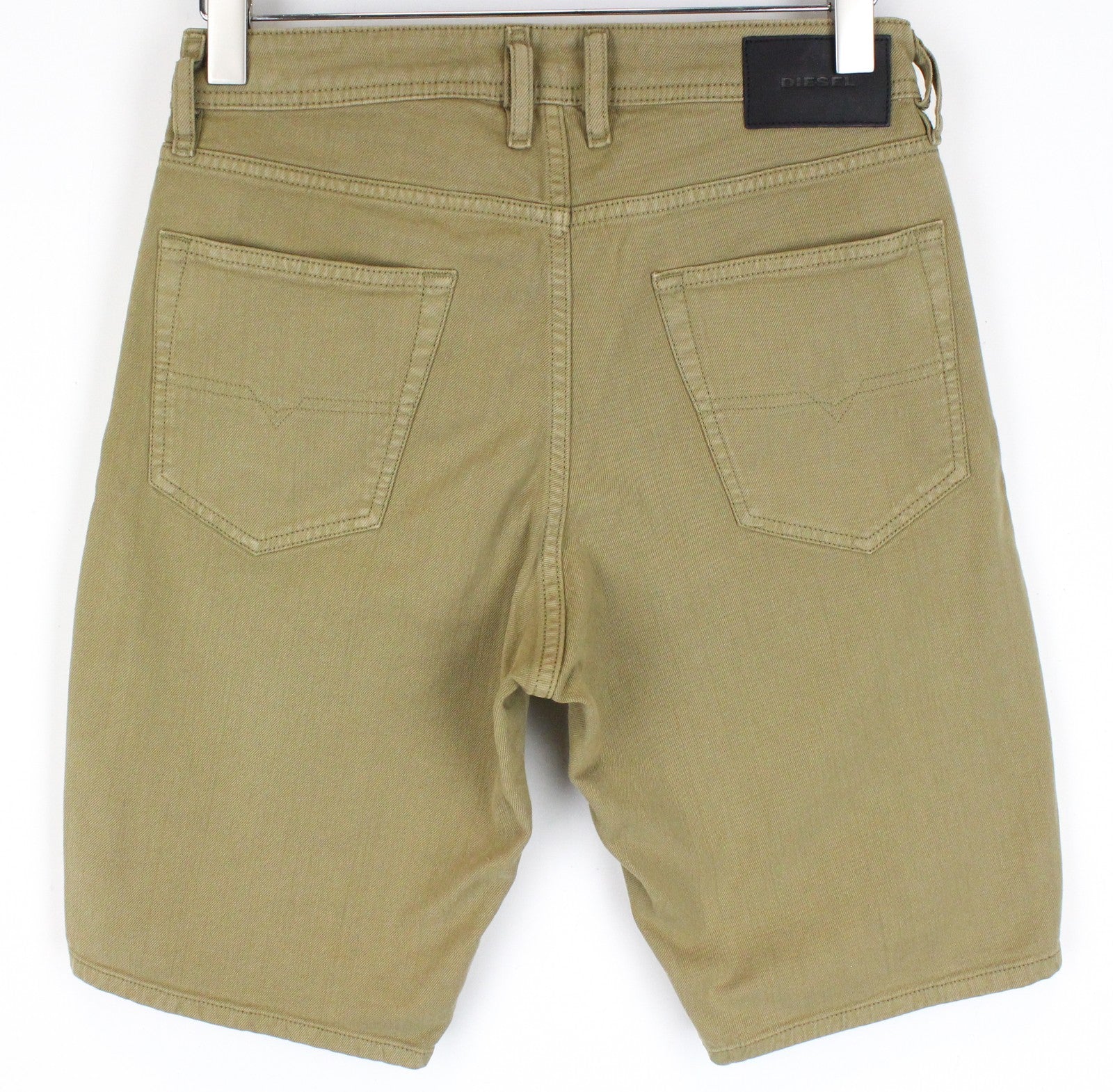 DIESEL Keeshort R6Q88 Men Shorts W28 Brown Cotton Stretch 5 Pocket Button Denim