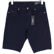 DIESEL Keeshort R6Q88 Men Shorts W28 Dark Blue Cotton Stretch 5-Pocket Denim