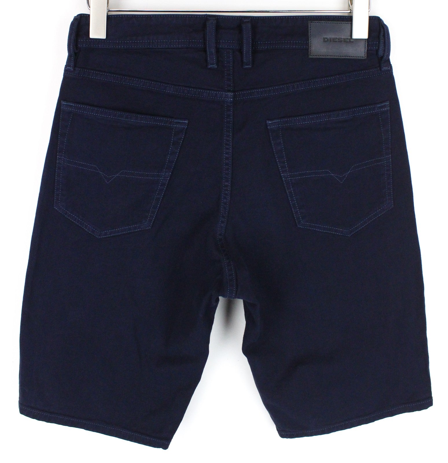DIESEL Keeshort R6Q88 Men Shorts W28 Dark Blue Cotton Stretch 5-Pocket Denim