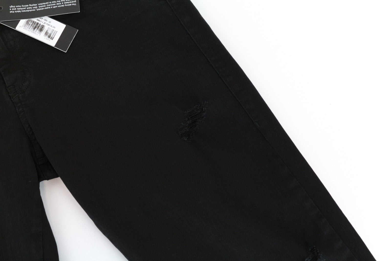 DIESEL Slandy-Ankle 084EX W33 L32 Distressed Super Skinny Women's Black Jeans