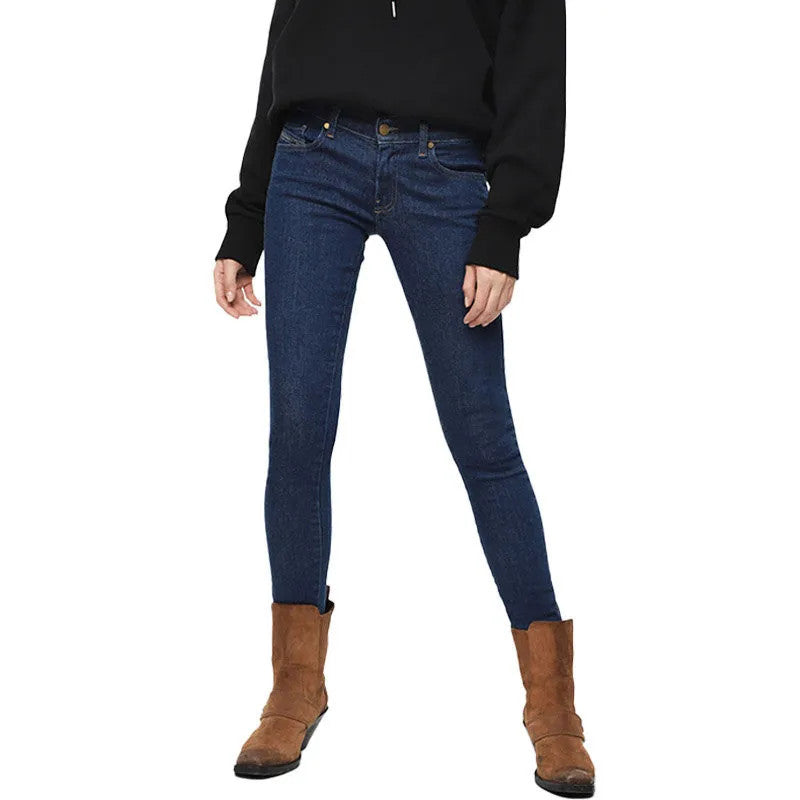 DIESEL Slandy 082AA Women's Jeans W25 L30 Blue Super Skinny Stretch Cotton Fit