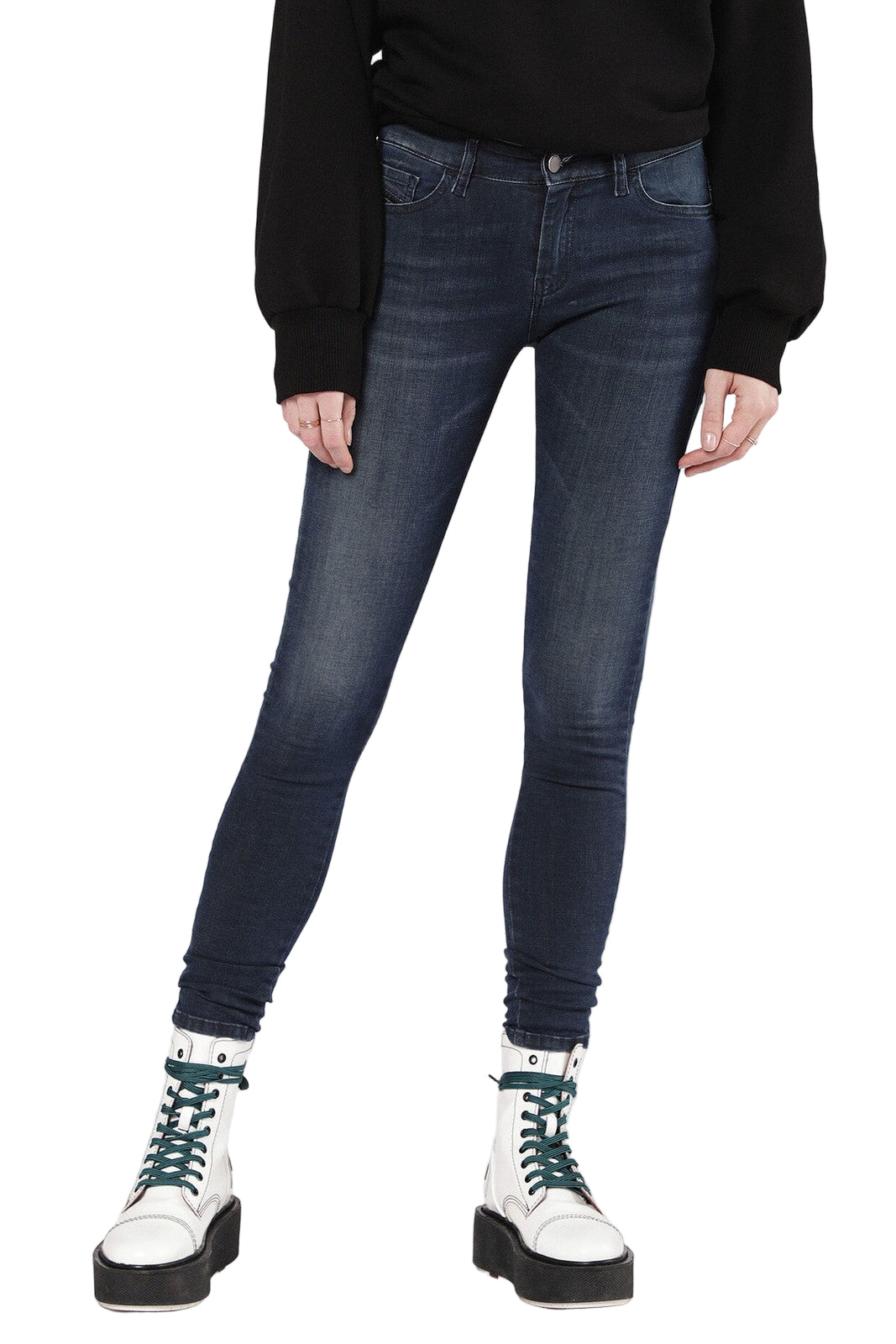 DIESEL Slandy 0681G W26 L30 Slim Fit Super Skinny Blue Stretch Women's Jeans