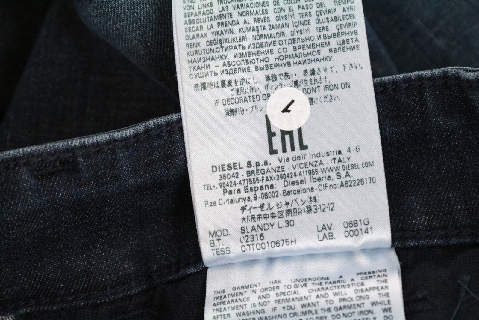 DIESEL Slandy 0681G W26 L30 Slim Fit Super Skinny Blue Stretch Women's Jeans