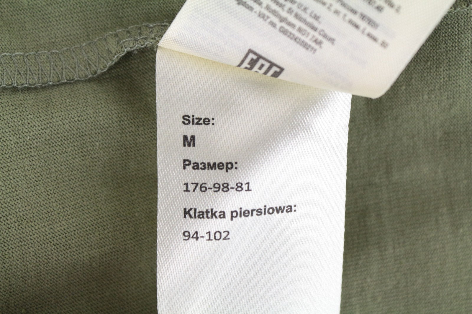 WRANGLER Men's T-Shirt M Green Cotton Logo Back Long Sleeve