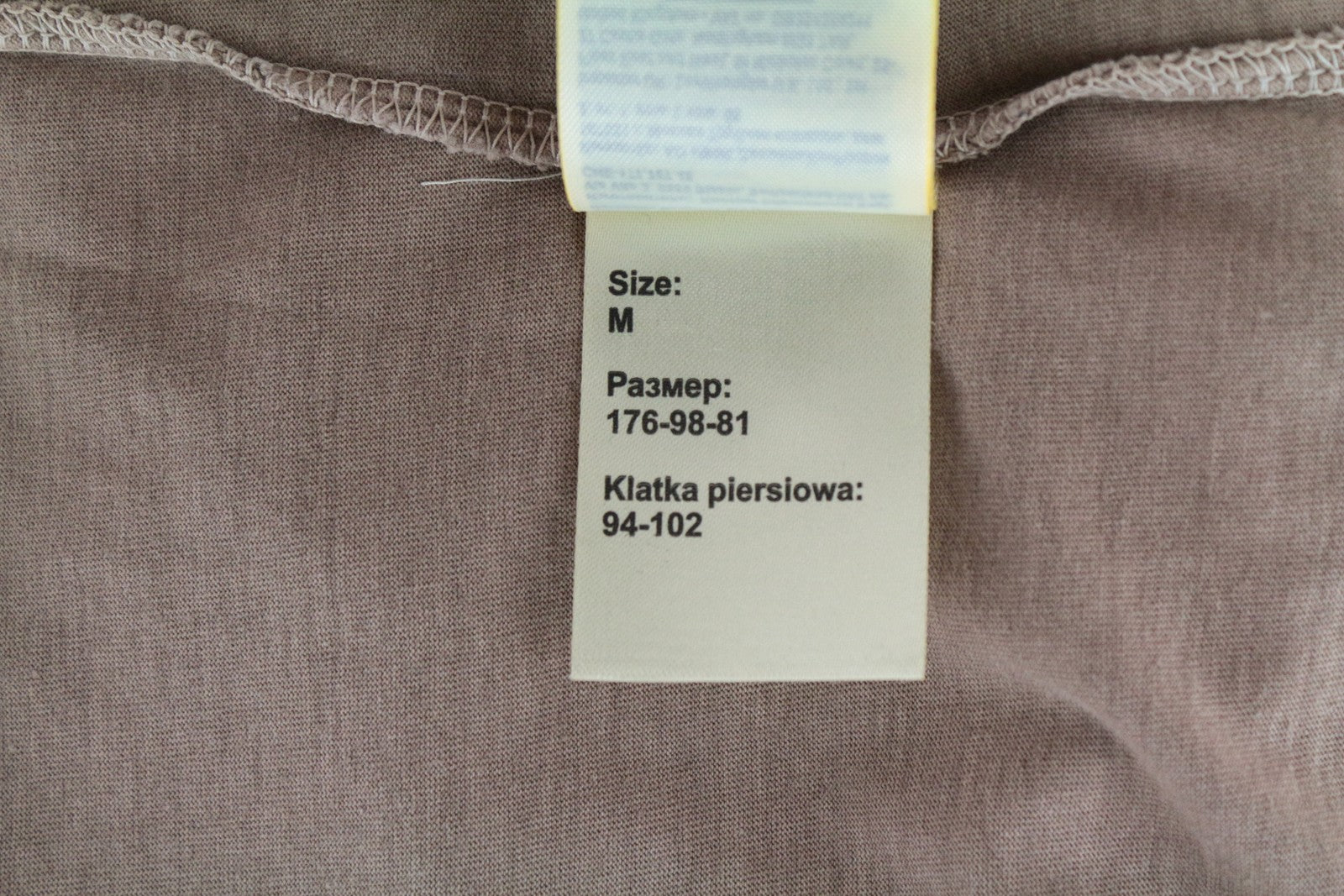 LEE Men's T-Shirt M Brown Short Sleeve Cotton Loose Fit Logo Tee