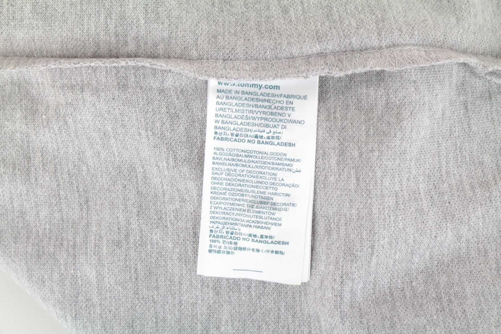 TOMMY HILFIGER DENIM Men's M Polo Shirt Grey Collared Pure Cotton Short Sleeve