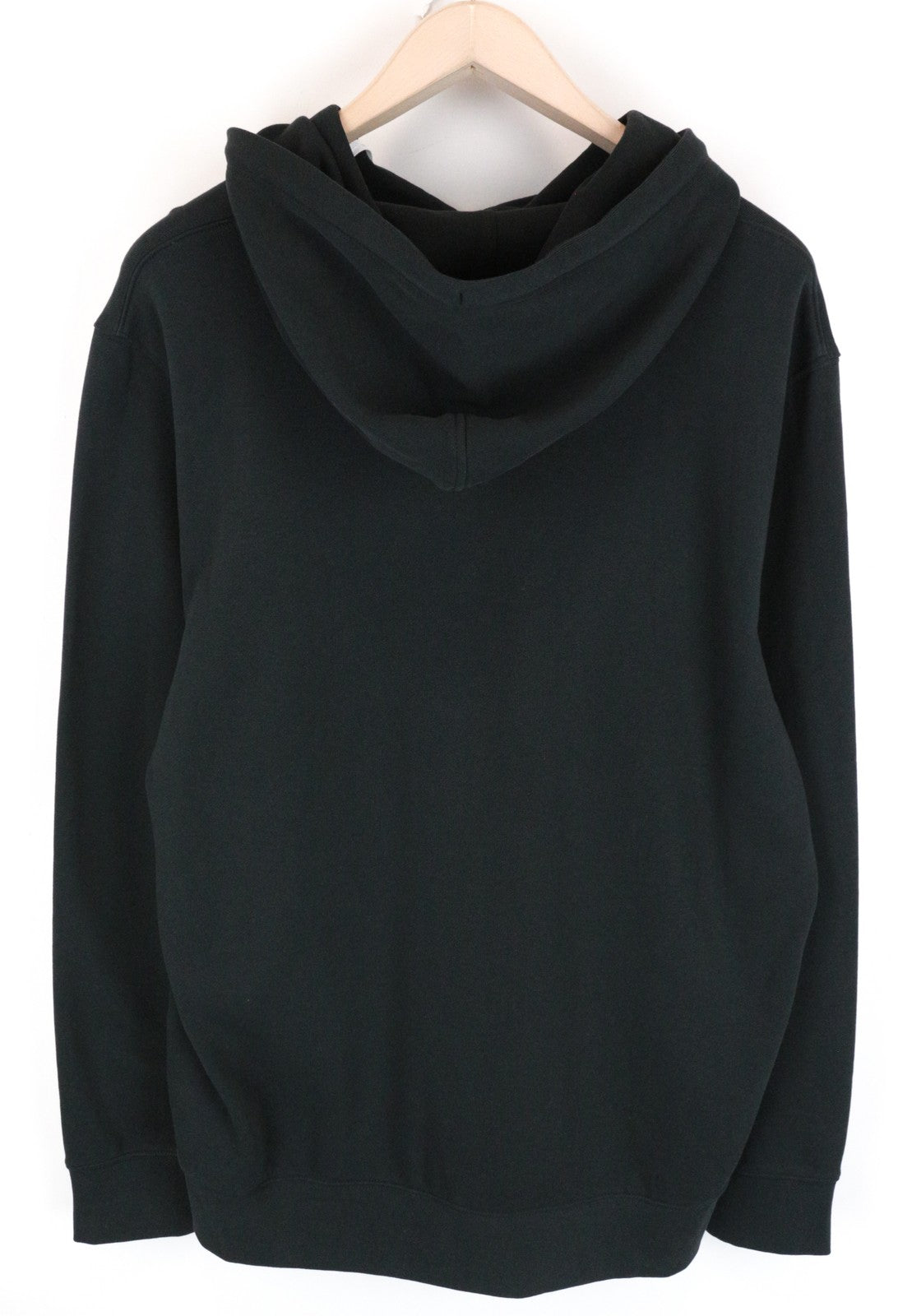 WRANGLER Men's Sweatshirt M Black Washed Hoodie Cotton Pullover Long Sleeved