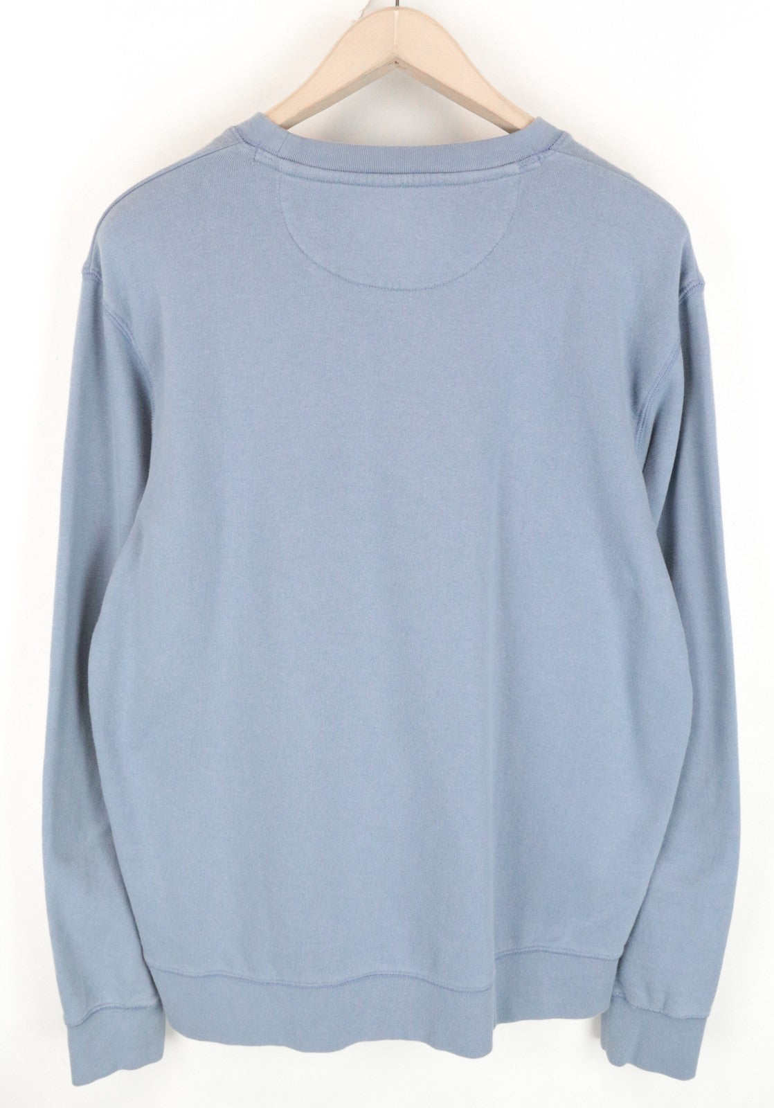 WRANGLER Men's M Sweatshirt Blue Washed Cotton Pullover Long Sleeved