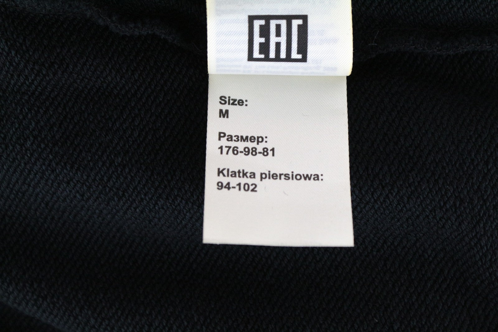 WRANGLER Men's Hoodie M Black Printed Pullover Long Sleeve Cotton Sweatshirt