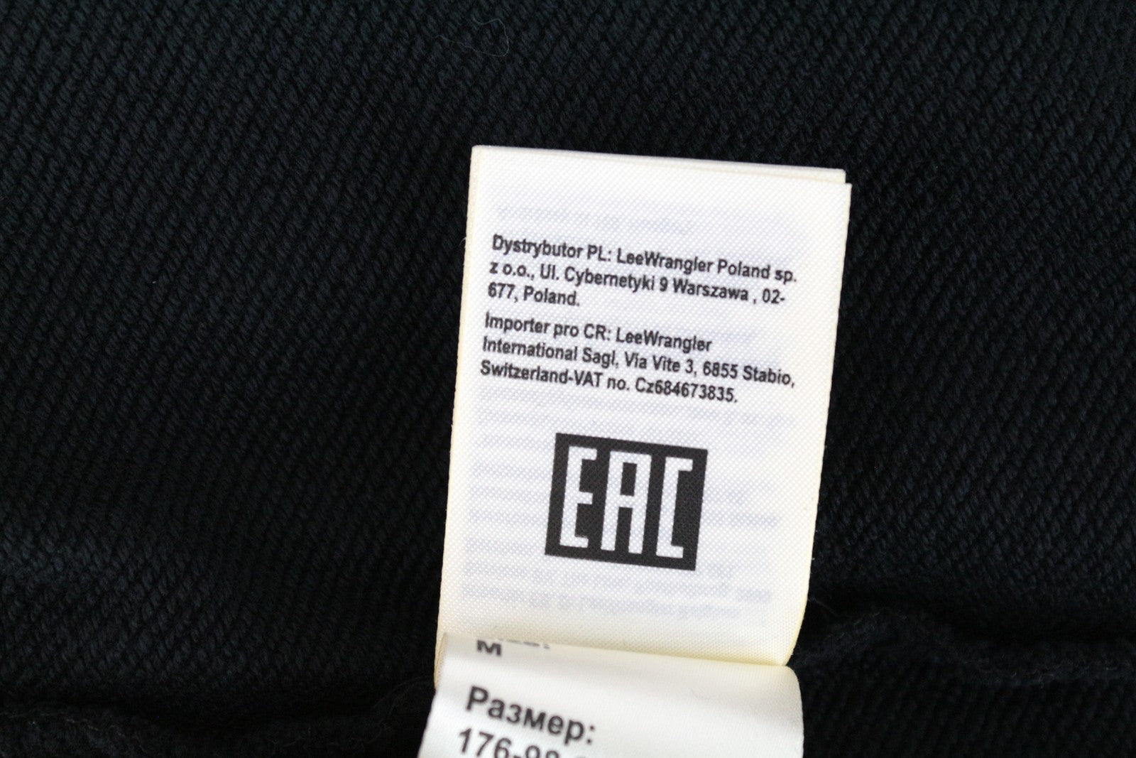 WRANGLER Men's Hoodie M Black Printed Pullover Long Sleeve Cotton Sweatshirt