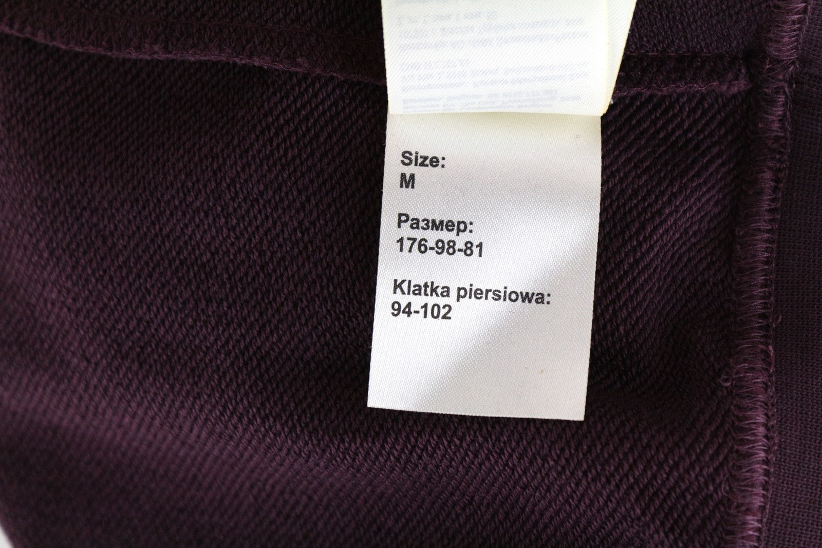 WRANGLER Men's M Purple Cotton Hoodie Sweatshirt Pullover Logo