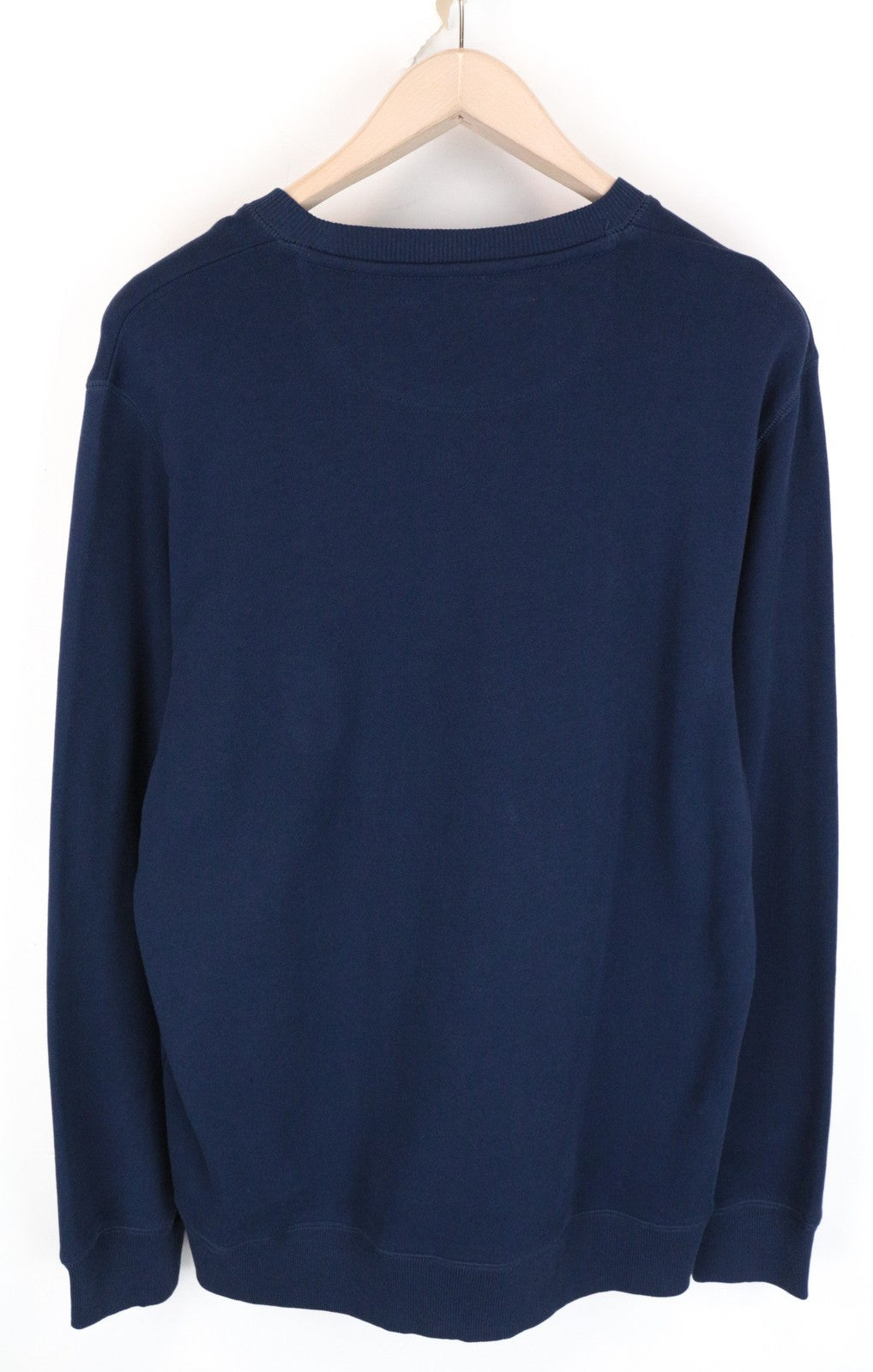 WRANGLER Men's M Blue Cotton Logo Sweatshirt Pullover Casual