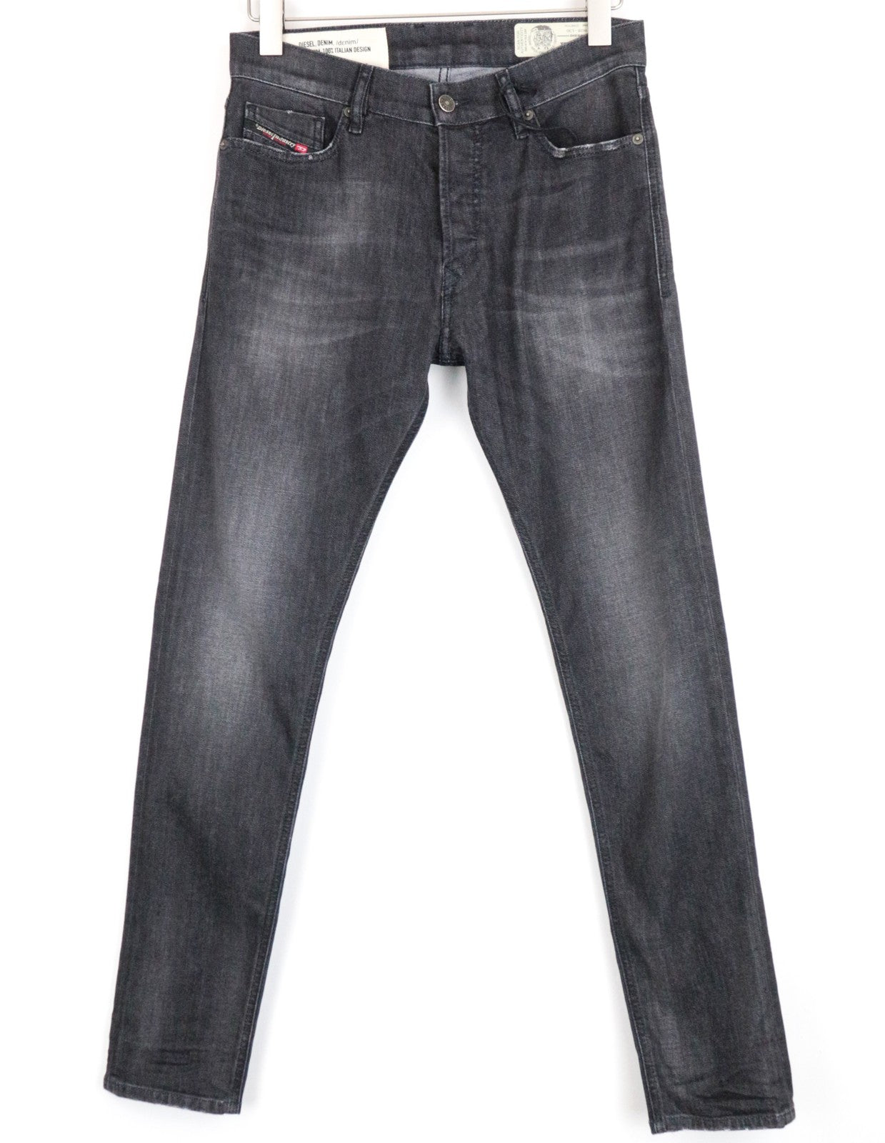 DIESEL Tepphar-X 082AS W28/L30 Men's Slim Carrot Fit Washed Grey Stretch Jeans