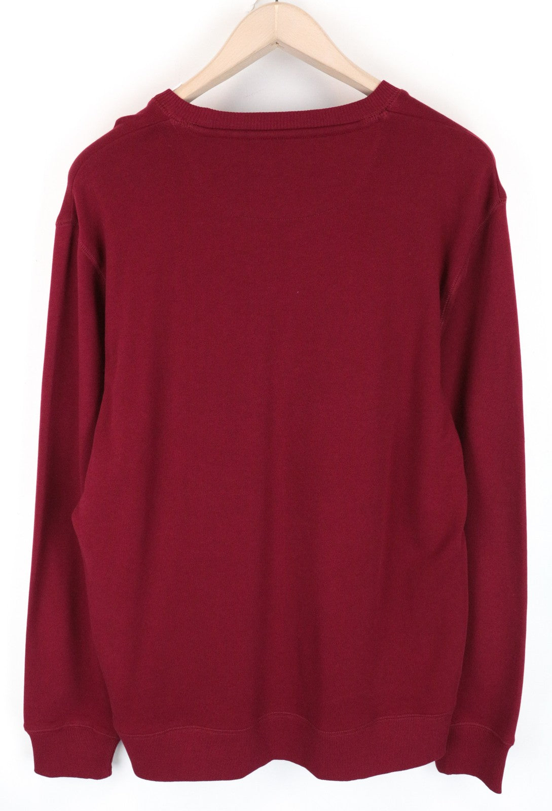 WRANGLER Men's M Red Pullover Pure Cotton Sweatshirt Long Sleeve