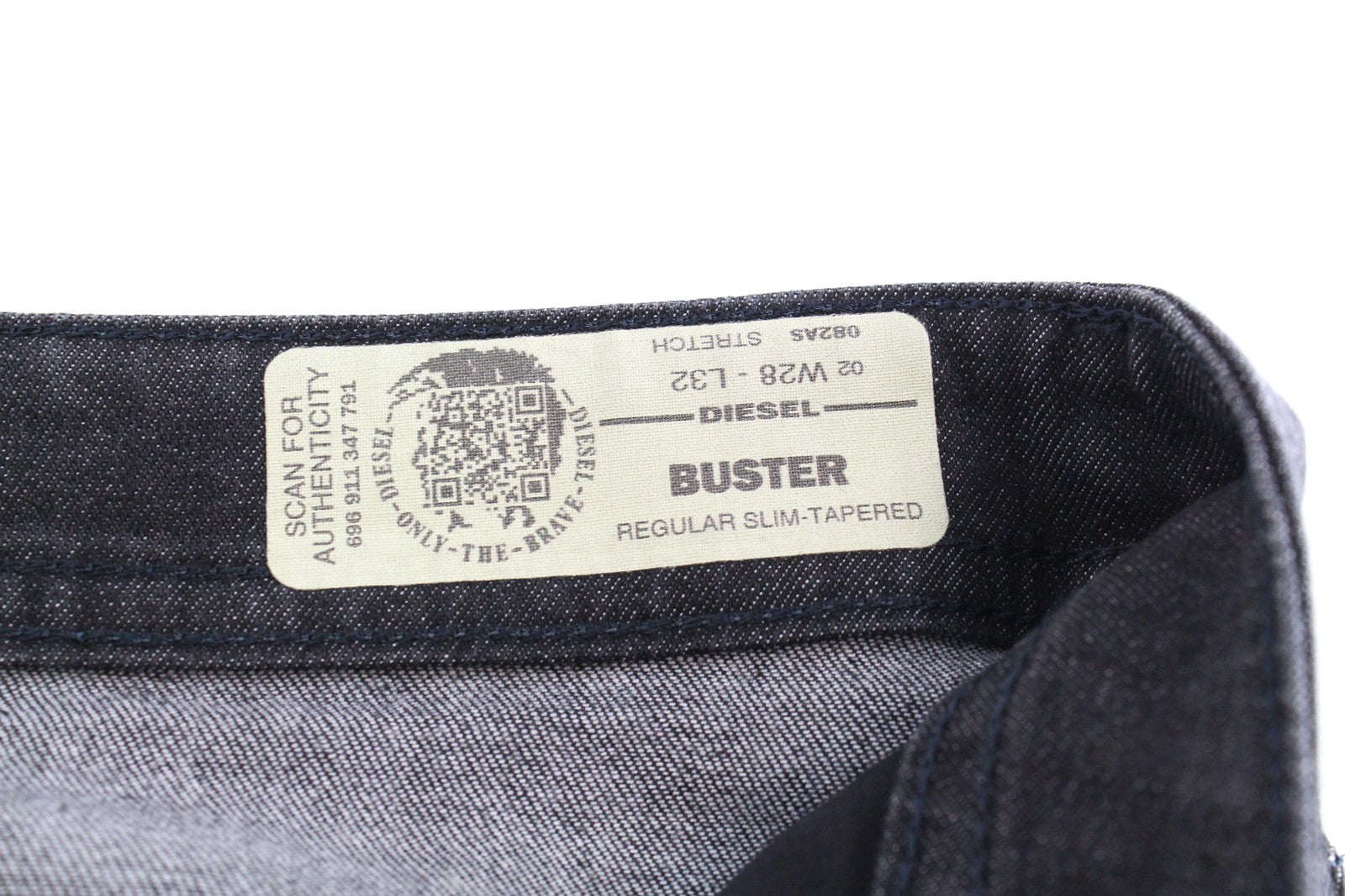 DIESEL Buster 082AS Men's W28/L32 Grey Stretch Jeans Button Slim Tapered Fit