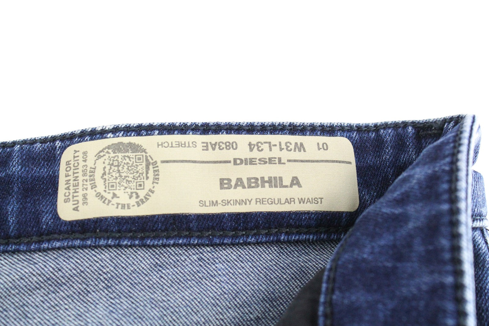 DIESEL Babhila 083AE Women's W31/L34 Dark Blue Skinny Fit Stretch Jeans