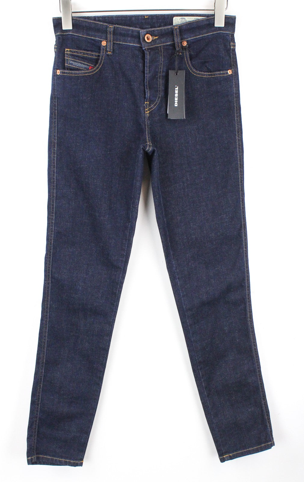 DIESEL Babhila 069CF Women's W27/L34 Blue Stretch Regular Slim Fit Jeans